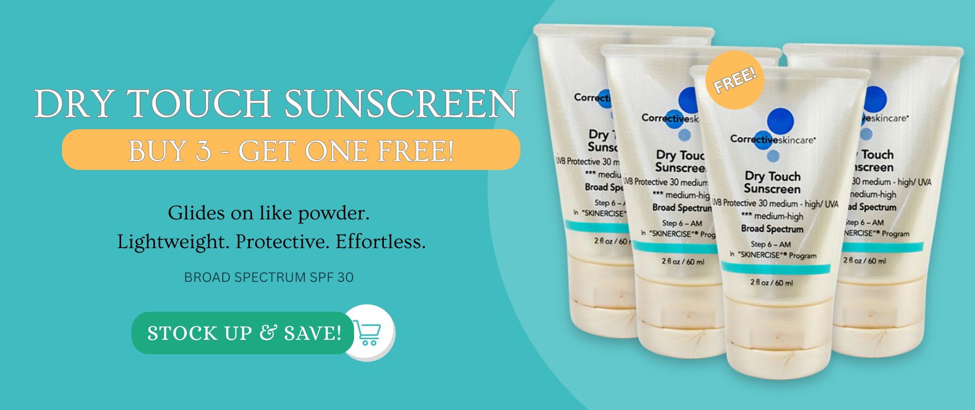 Buy 3 - Get 1 Free - Dry Touch Sunscreen