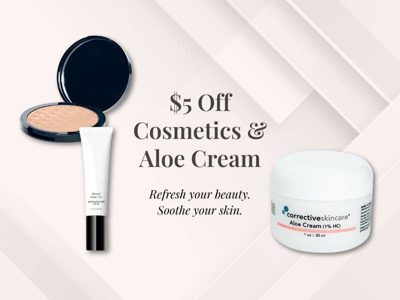 $5 Off Cosmetics & Aloe Cream