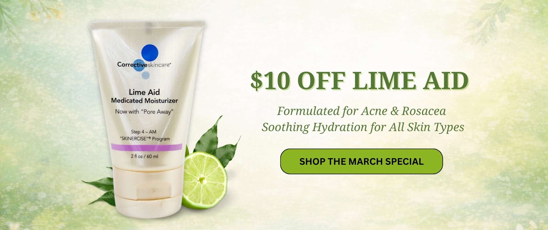 Save $10 on Lime Aid Moisturizer!